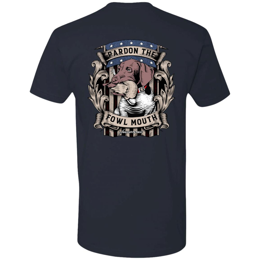 Pardon The Fowl Mouth™ Quail :: Mens SS Tshirt :: Fowl Language™